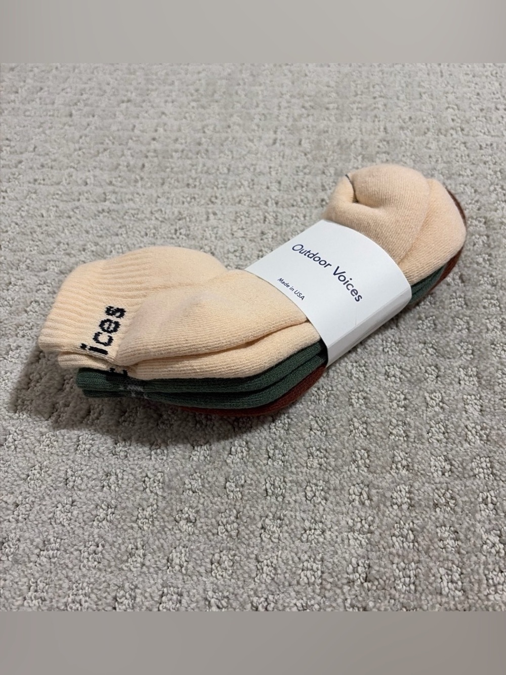 Outdoor voices 3-pack rec ankle socks - Picture 3 of 5